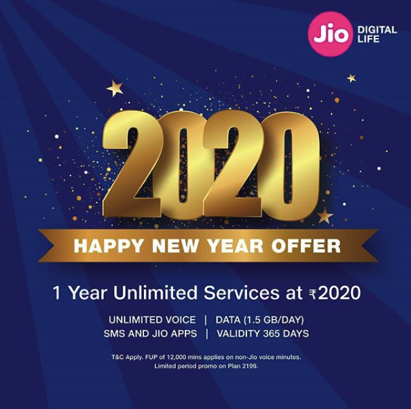 jio 2020 Offer